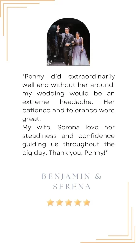 PennyC weddings customer review 1