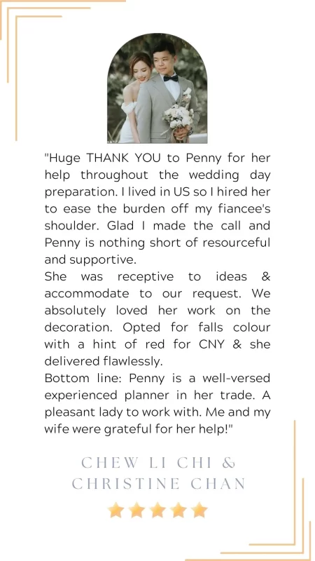 PennyC weddings customer review 4