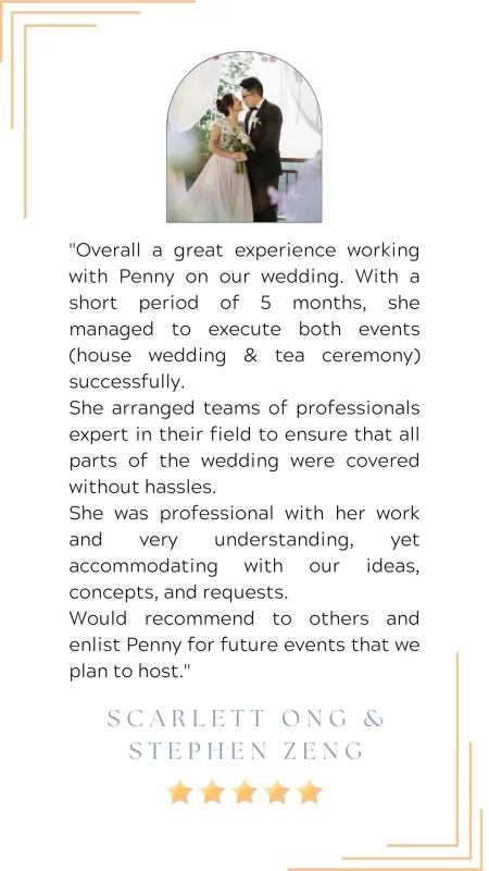 PennyC weddings customer review 5