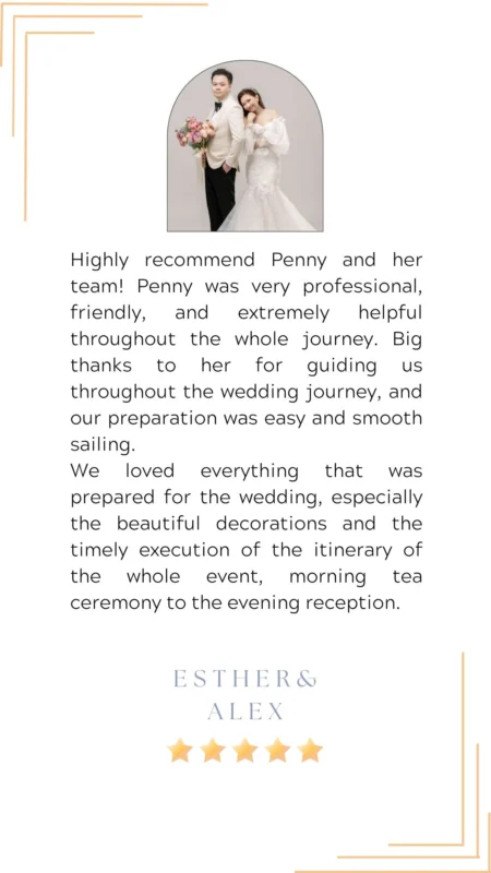 Wedding Planner Ipoh Customers Review 10
