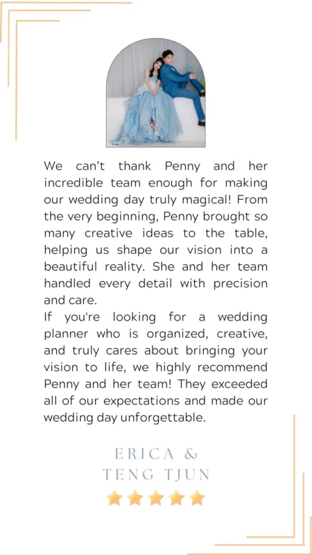 Ipoh Wedding Planner Customers Review 14