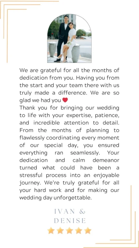 Wedding Planner Ipoh Customers Review 16